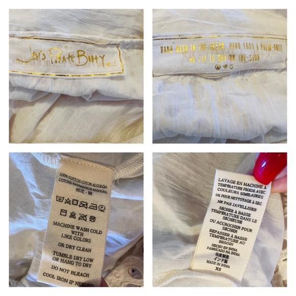 New! JEN’S PIRATE BOOTY Flower Power Eyelet Lace Maxi Dress - Picture 12 of 12